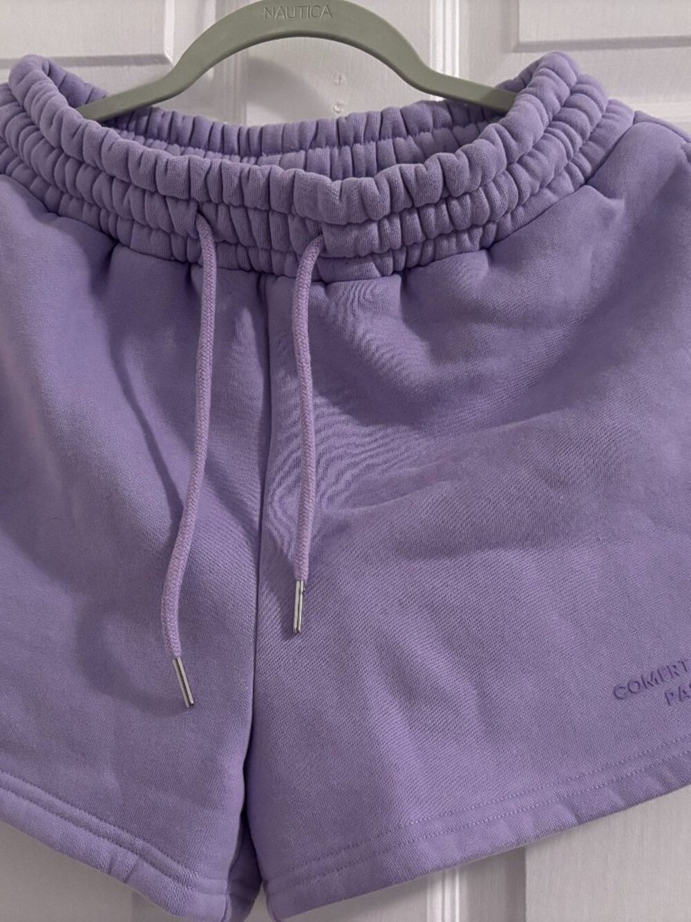 Comfrt Lavender Sweatshirt & Shorts Combo - Picture 2 of 2